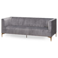 Emily Sofa - Grey Velvet