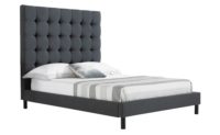Sasha King Bed Side - Grey