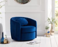 Lou Swivel Chair - Blue