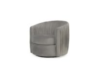 Lou Swivel Chair Side - Grey